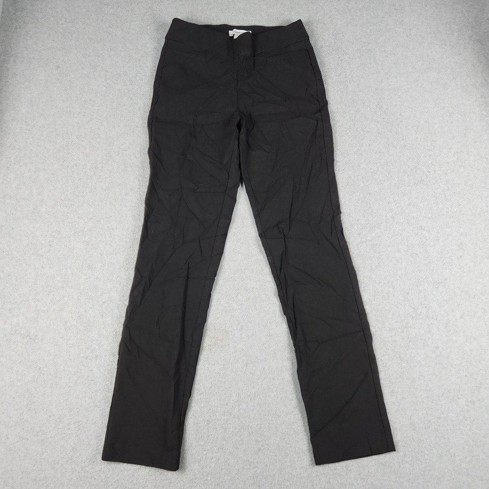Liz Claiborne Pants Womens Lisa 2 Black Stretch Straight Leg Business Casual